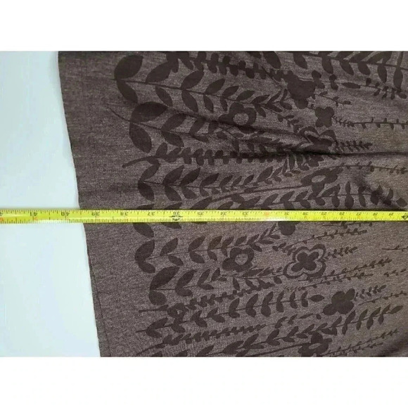 Just My Size Shaped Fit Midi Dress Women's Size 4x Brown Floral 3/4 Sleeve NWT - Picture 8 of 8